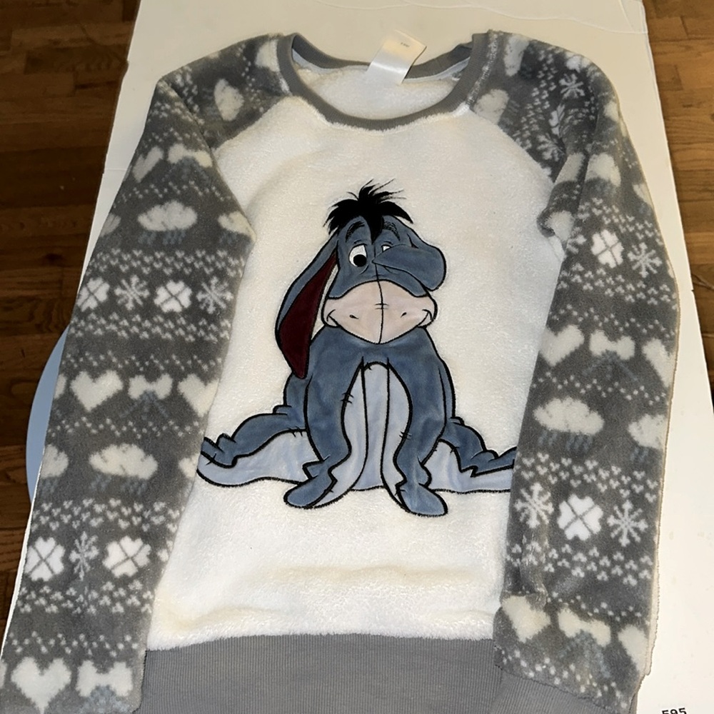 Disney Eeyore  from Winnie the Pooh fleece with appliqué soft & comfy